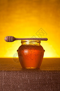 蜜糖罐加营养用具甜点食物生物桌子搅拌器产品金子生态图片