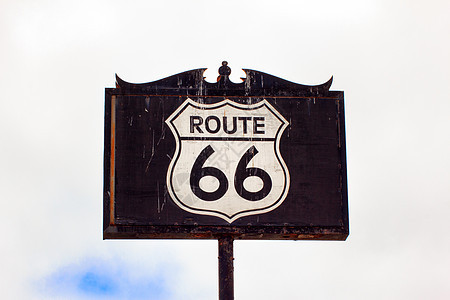 66 号公路路标发动机假期旅馆路线数字交通运输旅行沙漠历史性图片