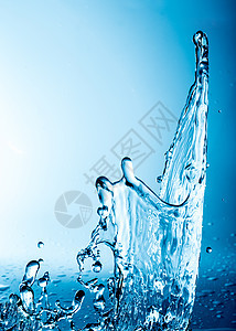 水的喷洒运动蓝色气泡波纹溪流飞溅液体海浪流动宏观图片