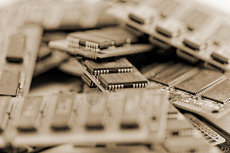 许多不同的计算机内存模块很多控制字节半导体电子产品宏观贮存晶体管设备技术行业图片