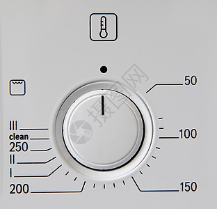 现代厨房炉灶控制板时间炊具白色食物温度程序活力展示拨号按钮图片