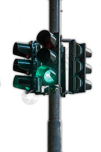 灯光交通绿倡议绿色项目金属红绿灯图片