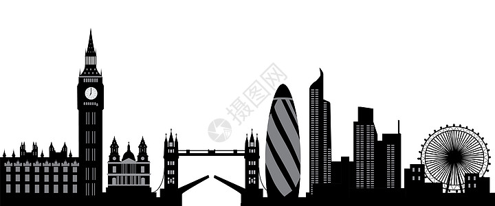 伦敦天际城市建筑办公室大教堂王国英语吸引力车轮摩天大楼教会图片