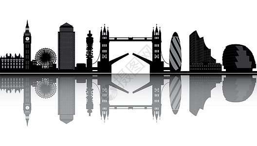 伦敦天际地标王国建筑景观大教堂城市办公室插图旅行摩天大楼图片