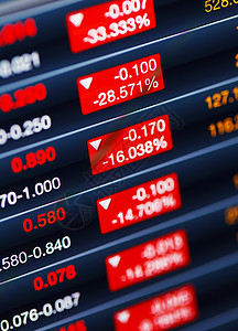 股票市场下跌的股市风险交换数字红色世界市场克隆屏幕经济衰退金融图片