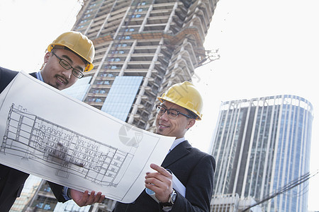 建筑设计师对建筑工地蓝图的展望 北京胡须公司建筑师防护安全团队摄影城市生活眼镜进步图片