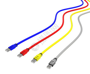 CMYKusb 电缆图片