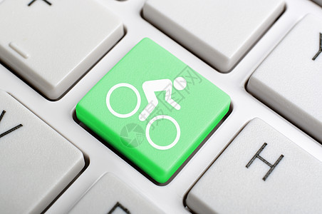 键盘上的自行车图片