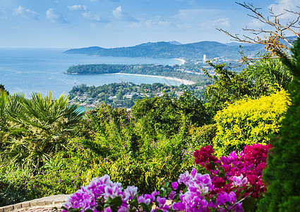 普吉岛美丽的景色小岛热带假期海啸旅行爬坡海岸悬崖植物海滩图片