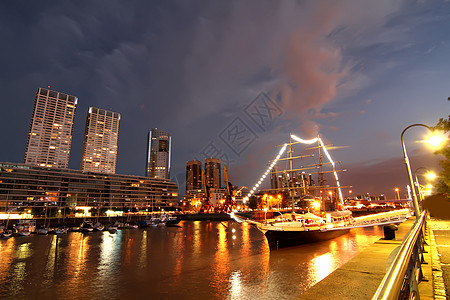 布宜诺斯艾利斯地标摩天大楼海岸港口全景拉丁天空首都邻里建筑学图片