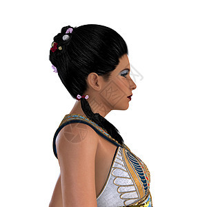 埃及带毛发的奈弗提提( Nefertiti)图片