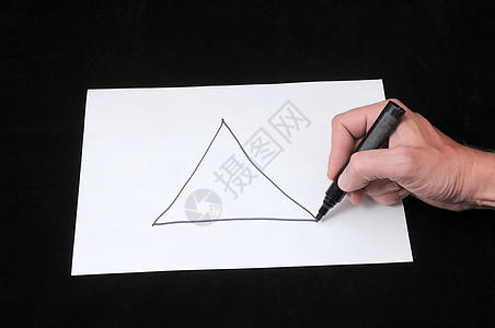B 利用白皮书空白艺术设计师黑色艺术家手指男人商业白色铅笔图片