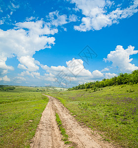 通往地平线的道路畜牧业植物国家小路天堂森林农村天空稻草栅栏图片