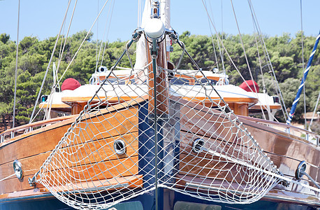 船蓝色运输船头晴天帆船桅杆财富闲暇汽艇血管图片