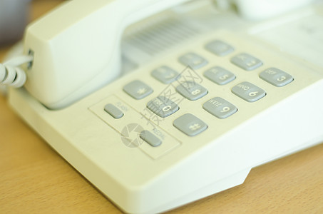 办公室电话屏幕电缆商业白色拨号固定电话按钮会议键盘工作室图片