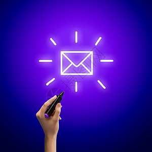 电子邮件概念网络电脑互联网技术电子营销短信邮政公司商业图片