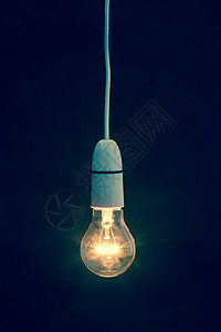 灯泡开着白炽灯黑色灯光金属技术治具灯丝创新荧光亮度图片