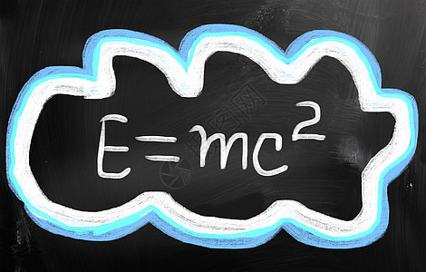 Emc2 在黑板上用粉笔手写想像力解决方案物理方程天才公式科学家教授工作室学习图片