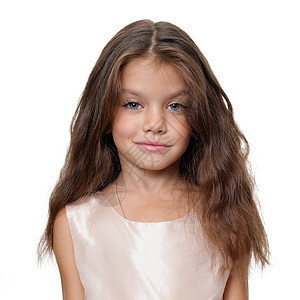 小女孩鼻子微笑女孩女儿生活裙子头发眼睛孩子童年图片