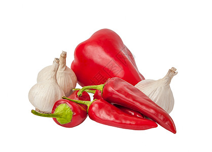 白色背景的蔬菜以白种为背景食物红色农场南瓜饮食胡椒寒冷边框乡村植物图片