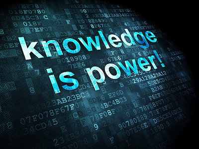 教育概念 在数字背景上知识就是力量电脑成功思考网络考试课程学习数据检查意义图片