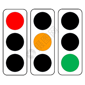 交通灯灯顺序指导运输路口街道警告危险控制插图驾驶图片