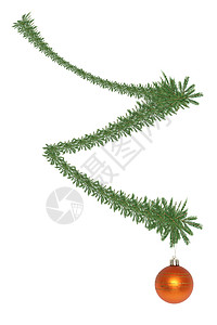 圣诞节装饰贺卡假期新年枞树庆典问候枝条问候语花环绿色背景图片