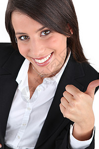 穿西装的女人女士行政员工商务办公室牙齿黑发就业工人女性图片