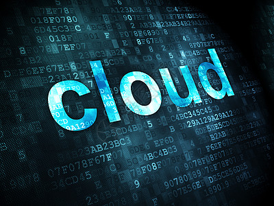 云计算概念云数字背景创新服务器像素化全球界面软件解决方案互联网社会数据图片