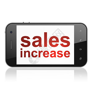 营销概念 智能手机销售量增加图片