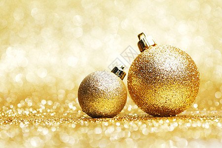 金金圣诞舞会假期新年装饰品辉光金子装饰火花黄色庆典灯泡图片