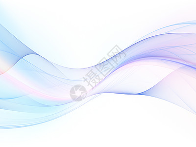 虚拟分形波白色运动轻轨墙纸渲染正弦波溪流设计元素弯曲图片