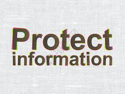 保护概念 保护关于织物纹理背法的信息图片