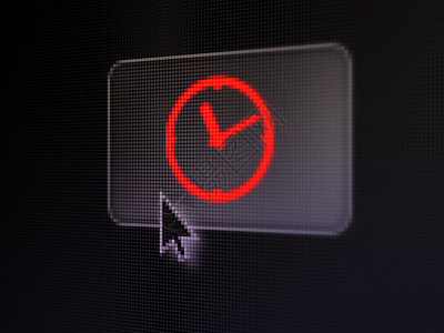 时间线概念 数字按钮背景的时钟黑色历史老鼠顺序屏幕红色展示数据倒数日程图片