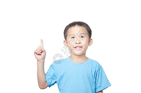 亚洲学生男孩有想法手指涂鸦解决方案成功班级教育孩子灯泡眼睛思考图片