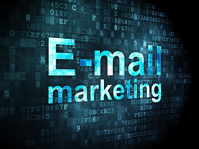 营销概念 关于数字背景的电子邮件图片