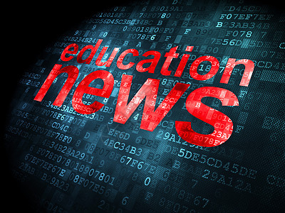 新闻概念 关于数字背景的教育新闻互联网金融杂志屏幕红色电脑通讯报纸标题技术图片