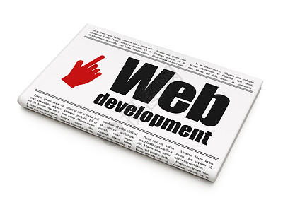 网络发展新闻概念 有网络发展和通讯的报纸图片