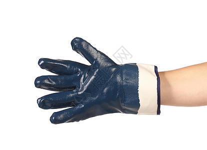 橡胶保护蓝色手套家务花园预防职业建设者安全纺织品园艺材料乳胶图片
