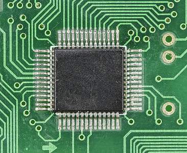 旧绿电路板特写处理器墙纸蓝图母板流动木板技术科学工程电子图片