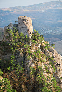 幽灵山谷的顶端景色丘陵幽灵谷风景天空岩石极端爬坡橙子地形山脉图片