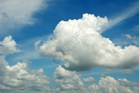 白云天蓝色气象天气太阳蓝色天空气候季节空气环境图片