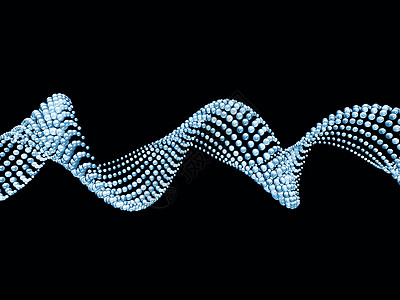 蓝螺旋旋转海浪几何学力量渲染正弦波物理设计纽带元素图片