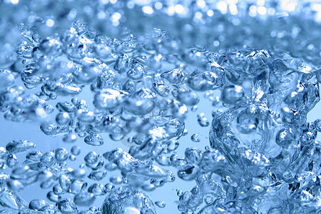 蓝色水泡墙纸水滴气泡卫生液体宏观波纹流动沸腾海浪图片