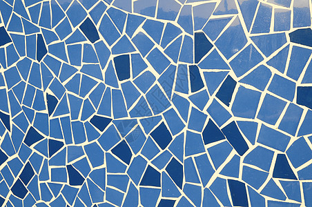 蓝色和白色纹理摩西克钻石装饰背景水晶建筑学艺术马赛克墙面瓷砖地面图片