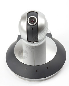 网络相机视频播送白色镜片电脑会议商业摄像头黑色监视图片