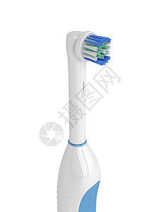 电动牙刷白色卫生漱口水电气牙科医疗刷子塑料背景图片