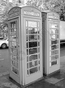 伦敦电话箱红色地标白色电话王国电话亭黑色图片