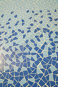 蓝色和白色纹理摩西克陶瓷正方形制品墙纸艺术水池玻璃钻石马赛克墙面图片