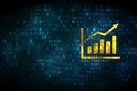 营销概念 数字背景增长图数字背景蓝色市场库存生长金融战略屏幕技术监视器广告图片